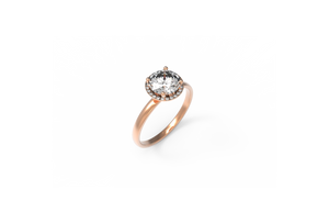 Halo Diamond Engagement Ring | Dearest