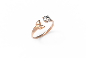 Dolphin Diamond Engagement Ring | Dearest