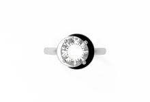 Load image into Gallery viewer, Moon Diamond Engagement Ring | Dearest