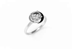 Moon Diamond Engagement Ring | Dearest