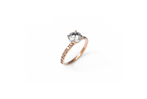Pavé Diamond Engagement Ring | Dearest