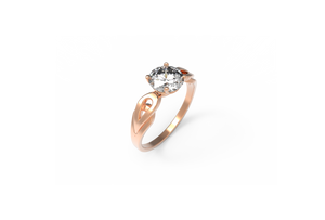 Ribbon Diamond Engagement Ring | Dearest