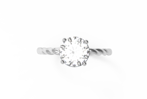 Rope Diamond Engagement Ring | Dearest