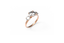 Load image into Gallery viewer, Trois Diamond Engagement Ring | Dearest
