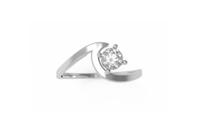 Load image into Gallery viewer, Wave Diamond Engagement Ring | Dearest