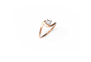 Wave Diamond Engagement Ring | Dearest